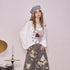 Summer New Arrival Casual Cool White Printed Long-Sleeved T-Shirt For Women